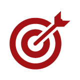 an arrow on a bullseye icon