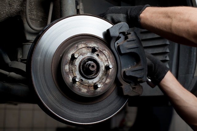 a car part being removed